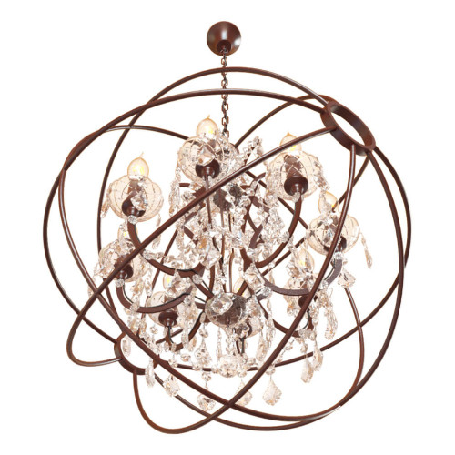 Подвесная люстра LOFT IT Foucaults orb crystal Loft1897/8