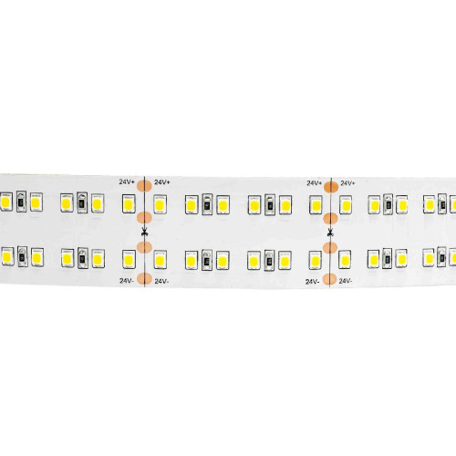 Светодиодная лента Apeyron 24В ПРО 42Вт/м smd2835 240д/м IP20 4200Лм/м 5м 6500К 00-307