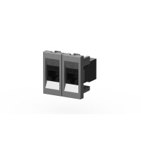 Розетка компьютерная двухместная (Cat 6) ELBI Moda Vox 611-041032-248