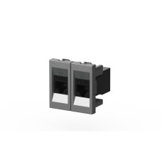 Розетка компьютерная двухместная (Cat 6) ELBI Moda Vox 611-041032-248