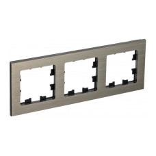 Рамка 3-ая Systeme Electric AtlasDesign Nature Металл латунь ATN312203