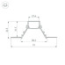 Алюминиевый профиль Arlight COMFORT21-V-FANTOM-2000 ANOD 053032