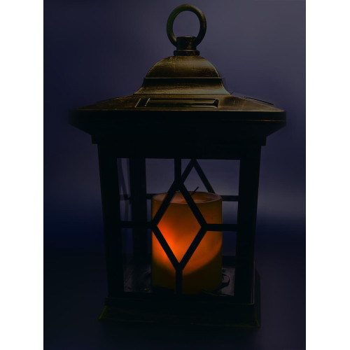 Подвесной светильник на солнечных батареях (10227) Uniel USL-S-180/PT220 Bronze lantern