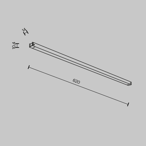 Трековый магнитный светильник Maytoni Basis TR173-1-16WTW-B