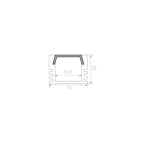 Профиль алюминиевый SWG SF-1612 000986