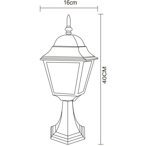 Уличный светильник Arte Lamp Bremen A1014FN-1BK