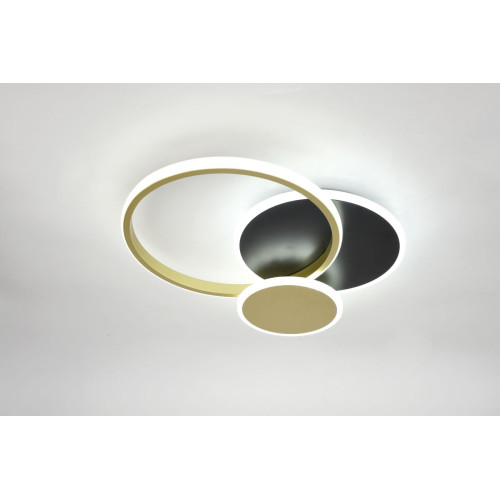 Потолочный светильник Эра Модерн City CLL-1-60 3K-6,5K RC BK+GD