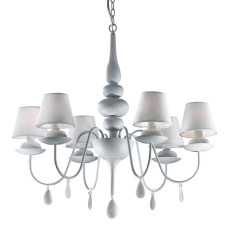 Подвесная люстра Ideal Lux Blanche SP6 Bianco 035581