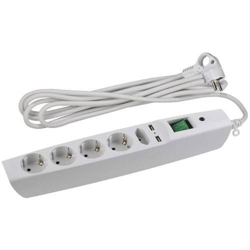 Сетевой фильтр Эра SFU-5es-2m-W C0043327