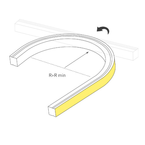 Грейзер Arlight THOR-TOP-B70-10x10mm 24V Warm3500 (15 W/m, IP67, 5m, wire x2) 045320