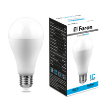 Лампа светодиодная Feron E27 30W 6400K груша матовая LB-130 38196