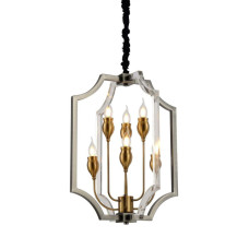 Подвесная люстра Lumina Deco Modesco LDP 8014-3+3 BK+AK