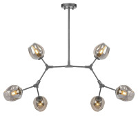 Люстра на штанге AM Group LOFT-6 BK