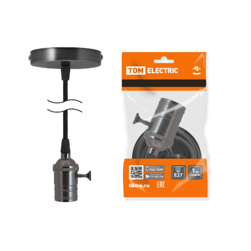 Патрон с кабелем TDM Electric Лофт SQ0335-0073