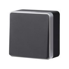 Выключатель одноклавишный проходной Werkel Gallant (черный с серебром) W5012034 4690389164095 a051166