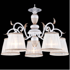 Подвесная люстра Natali Kovaltseva IRIS 11389/5C WHITE GOLD