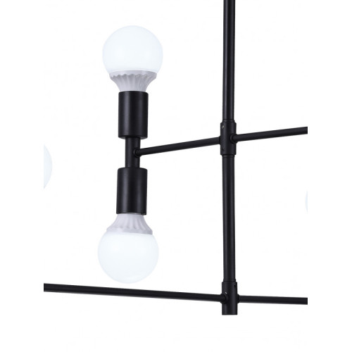 Люстра на штанге Natali Kovaltseva LOFT LUX 75129/8C BLACK