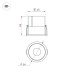 Встраиваемый светильник Arlight MS-ATLAS-BUILT-R66-15W Warm3000 037185(1)