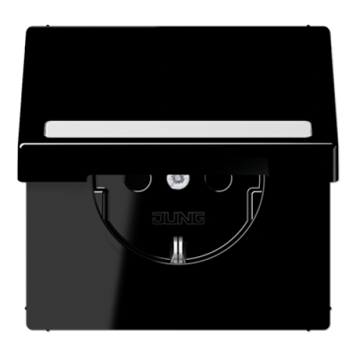 Розетка Schuko с крышкой Jung LS1520BFNAKLSW