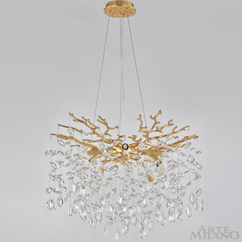 Подвесная люстра Arte Milano Milan 239801/D600/8/B Gd