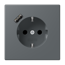 Розетка 2K+З USB Typ A Jung LC1520-18A202