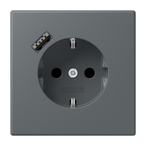 Розетка 2K+З USB Typ A Jung LC1520-18A202