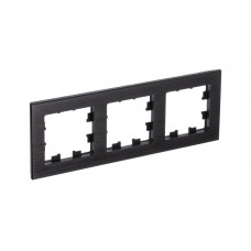 Рамка 3-ая Systeme Electric AtlasDesign Nature Металл оникс ATN312303