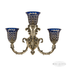 Бра Bohemia Ivele Crystal Florence 7109B15/2+1/210 GB P2 U Amber-Blue/H-1J