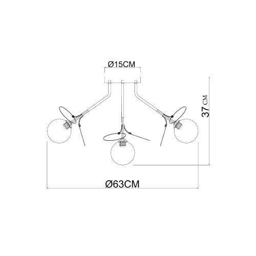 Потолочная люстра Arte Lamp Peacock A1369PL-7GY