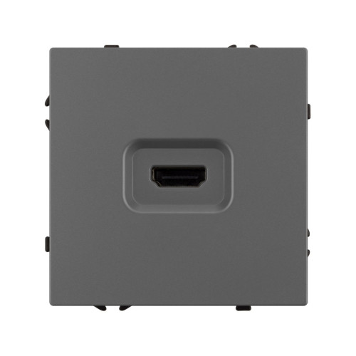 Механизм HDMI розетки Arlight SCT-NOBE-MHD1-SFPL-GR (Серый базальт) 061844