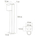 Ландшафтный светильник Arte Lamp Compass A3102PA-1BK