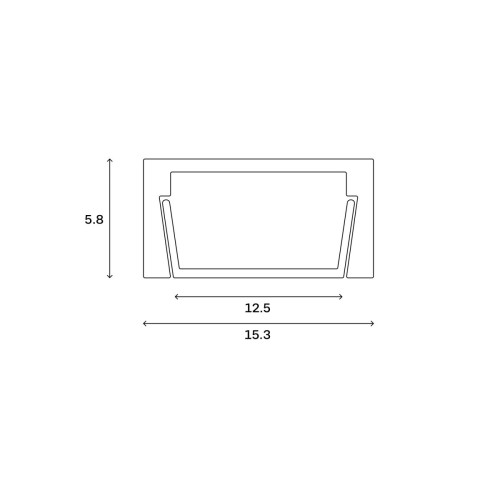 Накладной профиль для светодиодной ленты  Hesby Lighting Line HSBL_0195