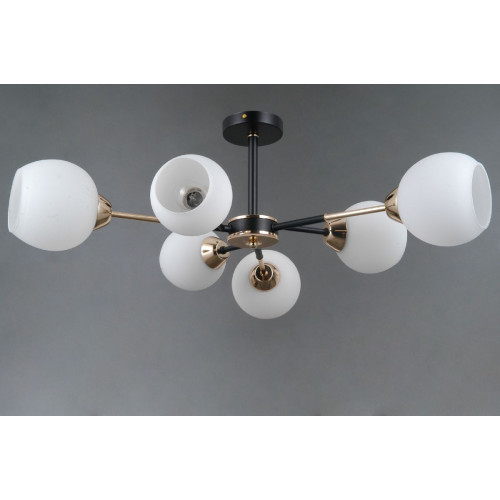 Люстра на штанге Illumico IL0715-6CSQ-24 BK GD LIBRA