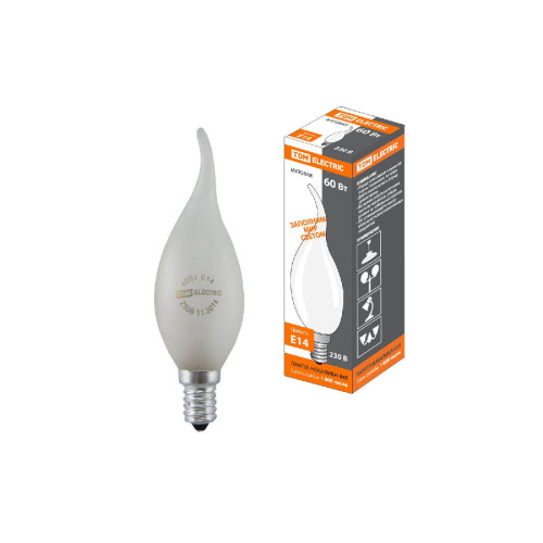 Лампа накаливания TDM Electric Е14 60W матовая SQ0332-0024
