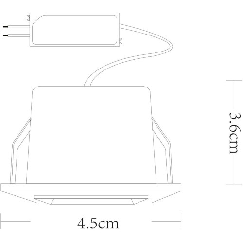 Встраиваемый светодиодный светильник Arte Lamp Grill A3153PL-1BK