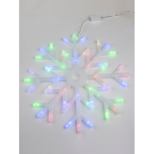 Подвесной светодиодный светильник «Снежинка» Uniel (UL-00007250) ULD-H4040-048/DTA RGB IP20 Snowflake