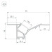 Профиль Arlight FANTOM-W45-BEVEL-2000 WHITE 039949