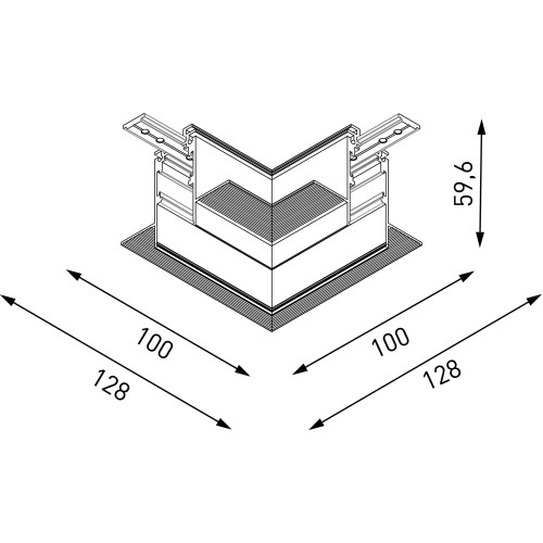 Коннектор угловой Lumker SY-LINK-CNLV-T1-WH 013607