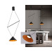 Подвесной светильник Italline IT03-1430 black/orange