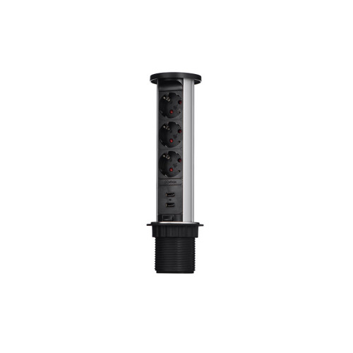 Блок розеток 105W (3 секции и 2 USB) Mebax 00-00001161