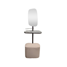 Зеркало с полкой и пуфом Garda Decor 58DB-23177