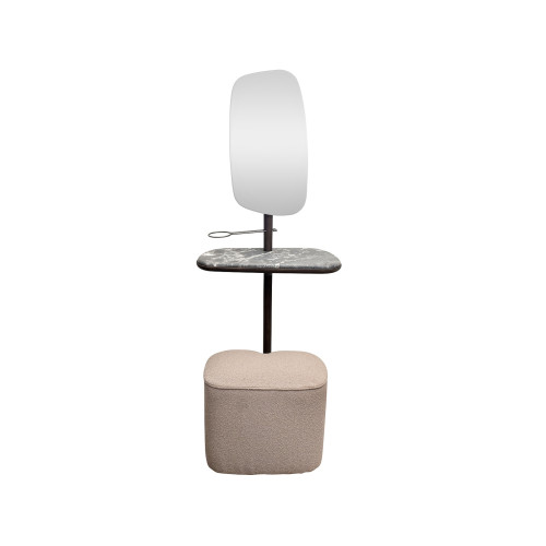 Зеркало с полкой и пуфом Garda Decor 58DB-23177