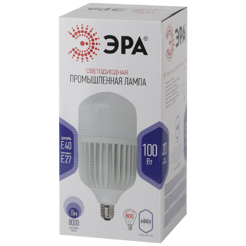 Лампа светодиодная Эра E40 100W 6500K LED POWER T160-100W-6500-E27/E40 Б0032090