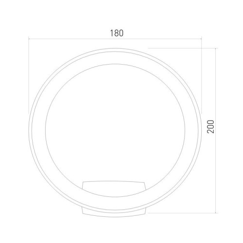 Уличный настенный светильник Elektrostandard Ring 4690389175985