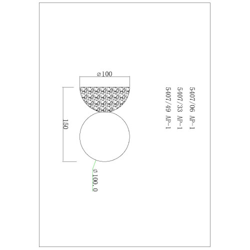 Бра Divinare Milano 5407/33 AP-1