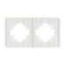 Рамка на 2 поста стеклянная Arlight FRM-OMALI-GS-2-WH 049692