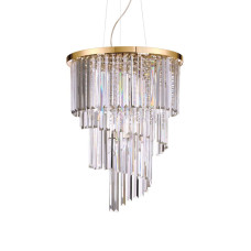 Подвесная люстра Ideal Lux Carlton SP12 Oro 213521