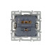 Механизм выключателя двухклавишный непроходной Arlight SWT-MK02-PL-WH (250V, 16A) 043724