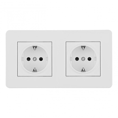 Розетка Arte Milano SET16-2-40-1x2 white