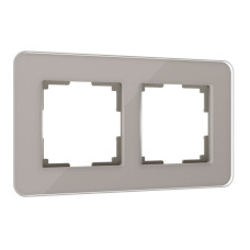 Рамка Werkel Elite на 2 поста дымчатый W0022417 4690389180699